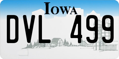 IA license plate DVL499