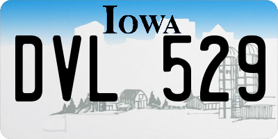 IA license plate DVL529