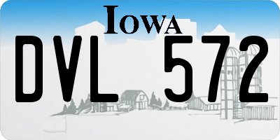 IA license plate DVL572