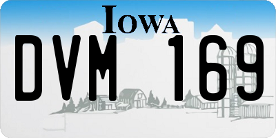 IA license plate DVM169