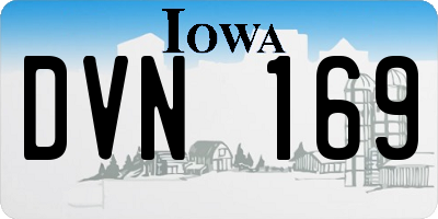 IA license plate DVN169