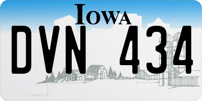 IA license plate DVN434