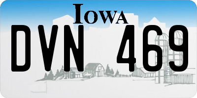 IA license plate DVN469
