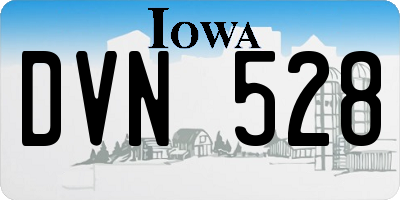 IA license plate DVN528
