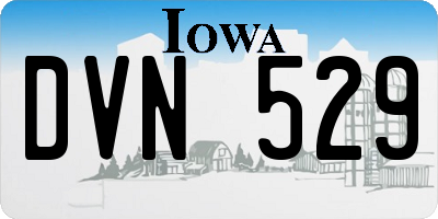 IA license plate DVN529