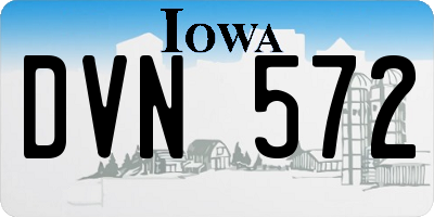 IA license plate DVN572
