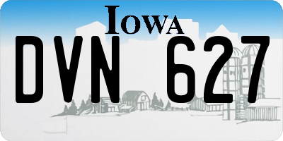 IA license plate DVN627