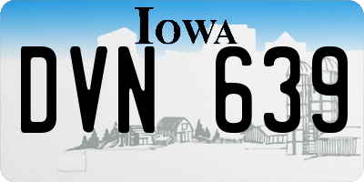 IA license plate DVN639