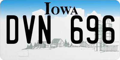 IA license plate DVN696