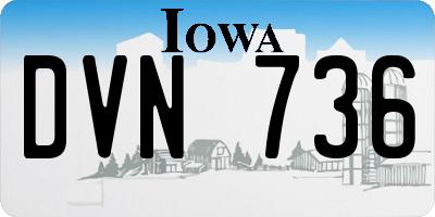 IA license plate DVN736