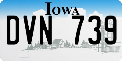 IA license plate DVN739