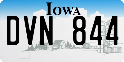 IA license plate DVN844