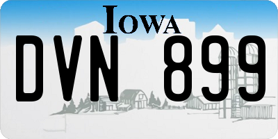 IA license plate DVN899