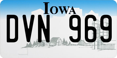 IA license plate DVN969