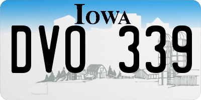 IA license plate DVO339
