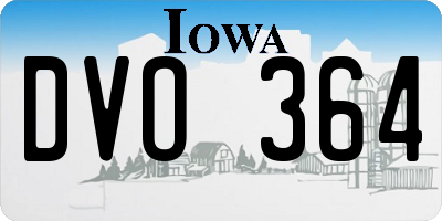 IA license plate DVO364
