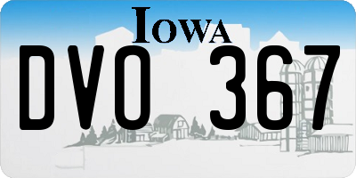 IA license plate DVO367