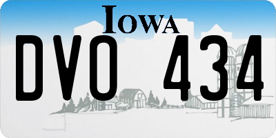 IA license plate DVO434