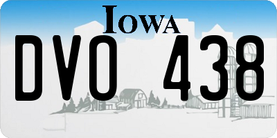 IA license plate DVO438