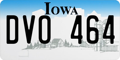 IA license plate DVO464