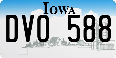IA license plate DVO588
