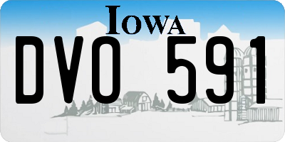 IA license plate DVO591