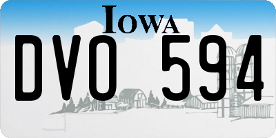 IA license plate DVO594