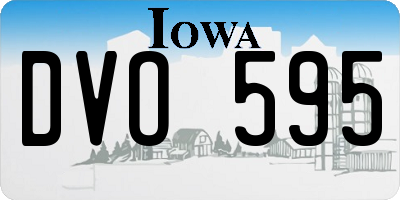 IA license plate DVO595