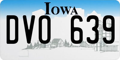 IA license plate DVO639