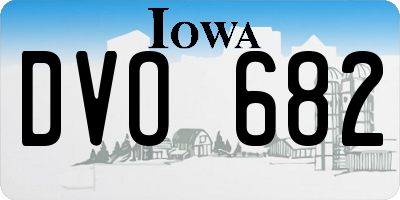 IA license plate DVO682