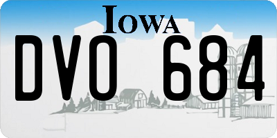 IA license plate DVO684