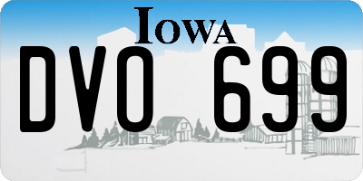IA license plate DVO699
