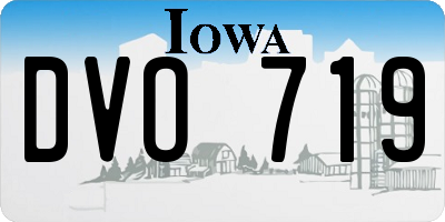 IA license plate DVO719