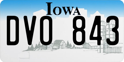 IA license plate DVO843