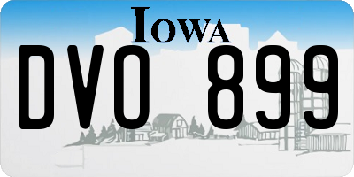 IA license plate DVO899