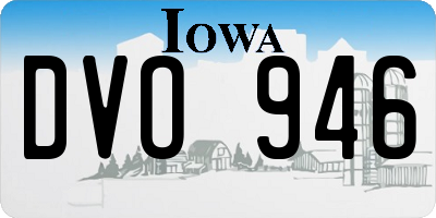 IA license plate DVO946