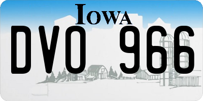 IA license plate DVO966