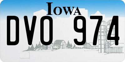 IA license plate DVO974
