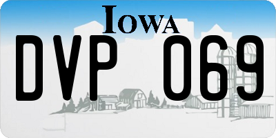 IA license plate DVP069