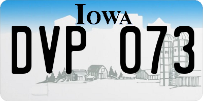 IA license plate DVP073
