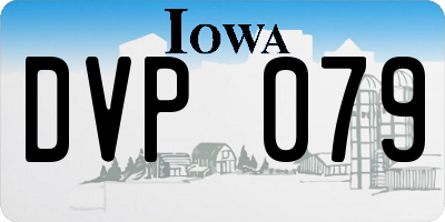 IA license plate DVP079