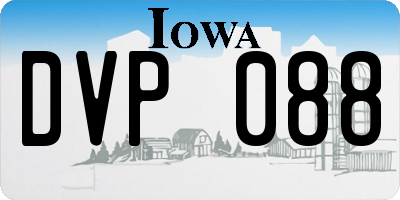 IA license plate DVP088