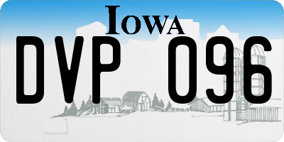 IA license plate DVP096