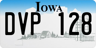 IA license plate DVP128