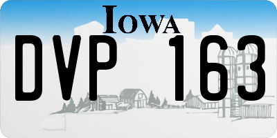IA license plate DVP163