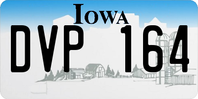 IA license plate DVP164
