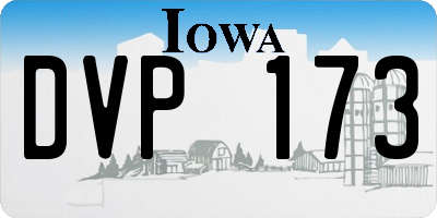 IA license plate DVP173