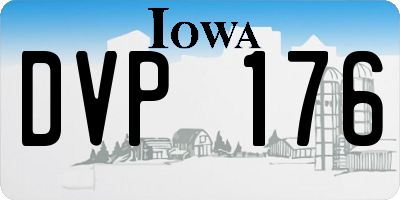IA license plate DVP176