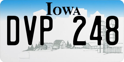 IA license plate DVP248