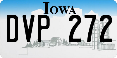 IA license plate DVP272